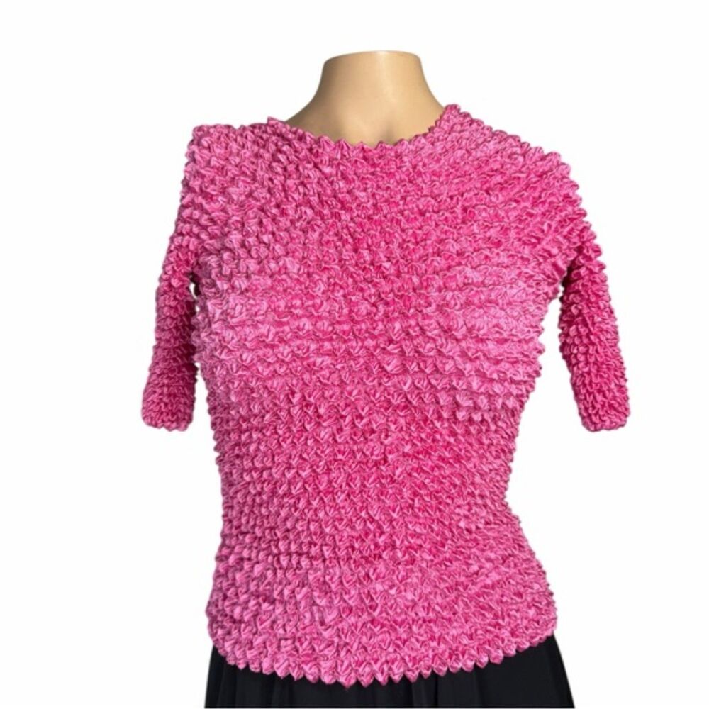 Directives Pink Crinkle Stretch Top – One Size